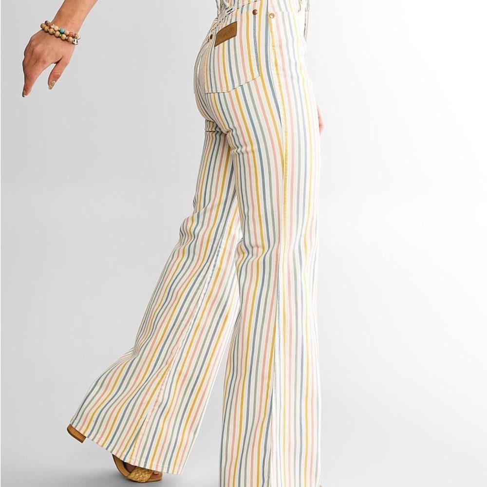 Wrangler Rainbow Striped Flare Pants